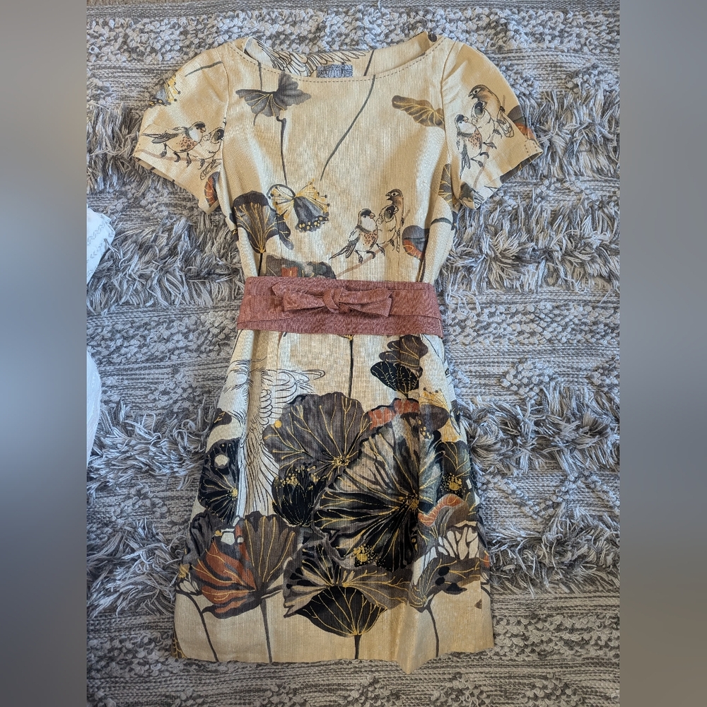 Anthropology floreat egret dress